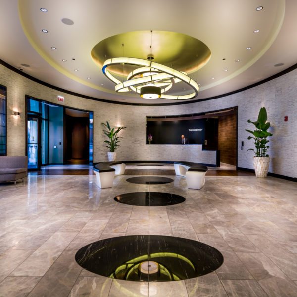 the godfrey hotel lobby design