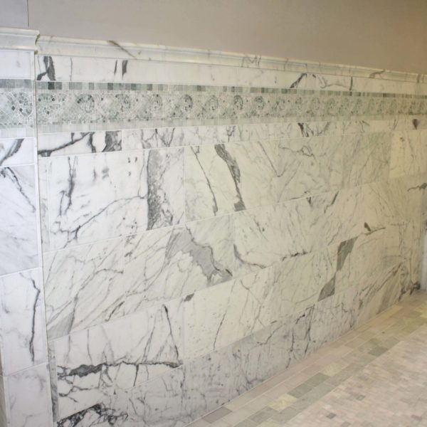 condo building white marble walls